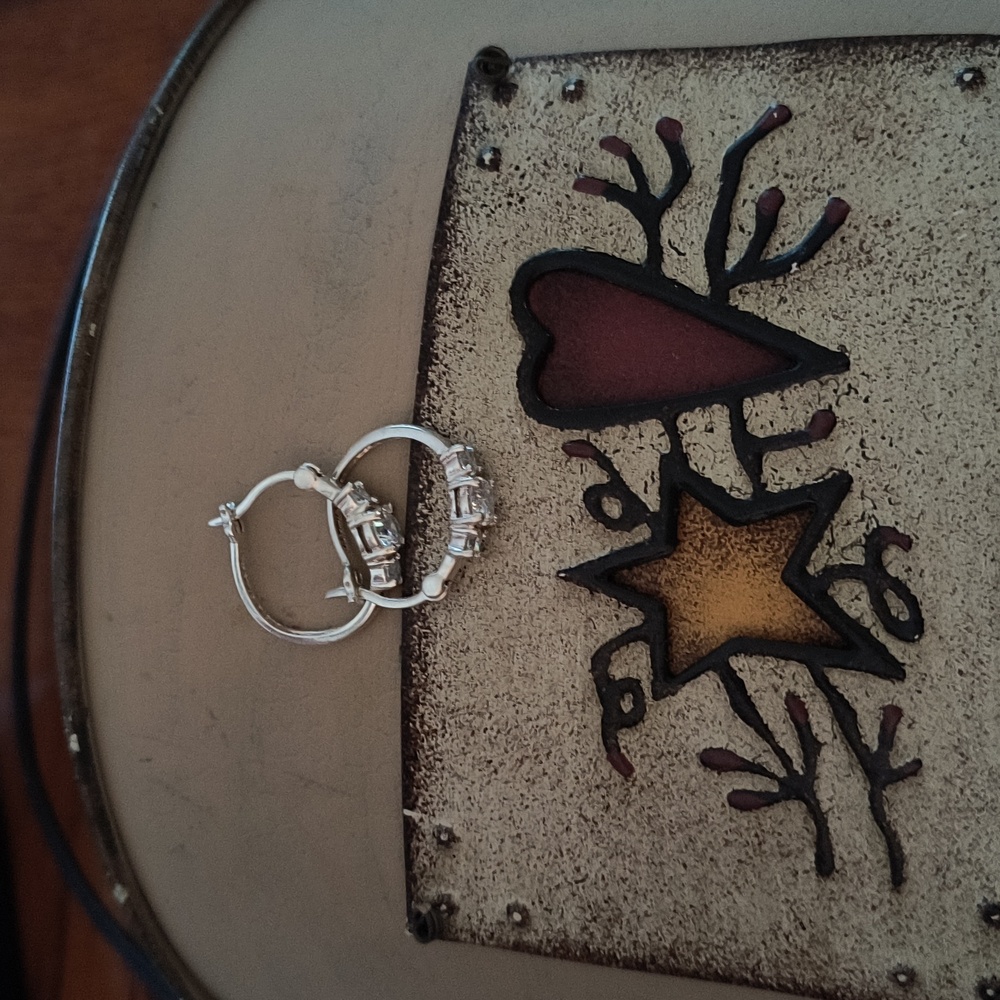 Sterling Silver CZ Earrings